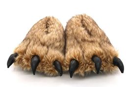 Bärenpfoten-Hausschuhe - Pantoufles pattes d'ours