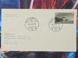 CL31 Enveloppe + Timbre Suisse 1947