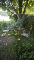 Gartenset, Metall, Vintage Look - Tisch und 4 Stühle
