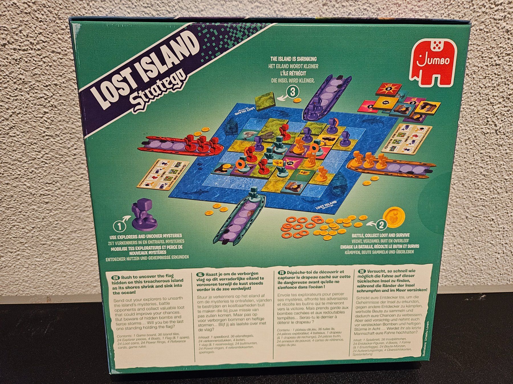 Jumbo Stratego - Lost Island Gioco Da Tavolo, 2-4 Giocatori, Battaglia Multigiocatore, 8+ Anni (1110101819)
