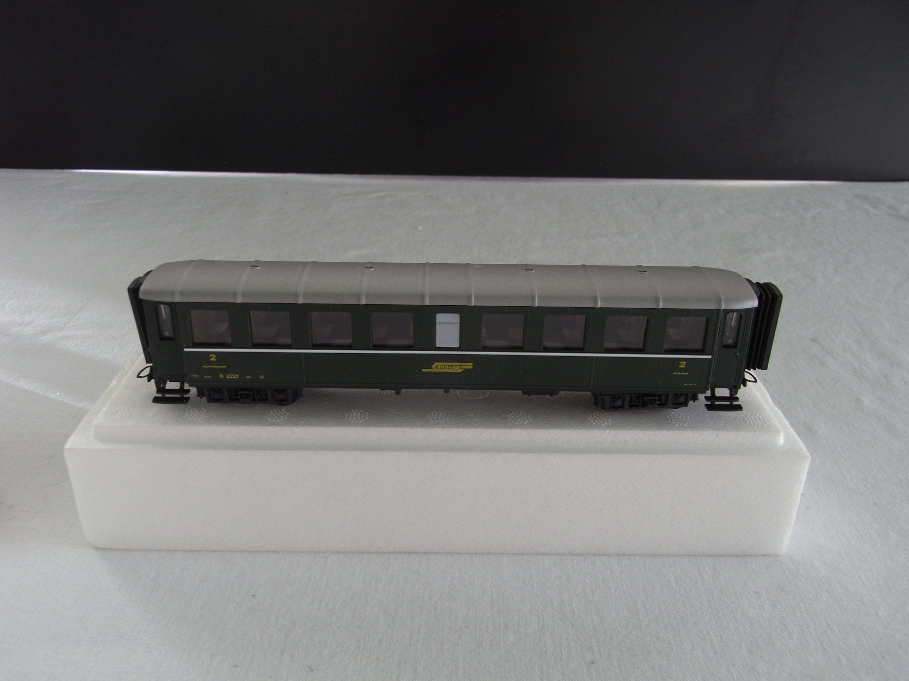 Modellini di ferrovie: STL-Models, Rhätische Bahn, grün, H0m, OVP – Nuovo e nell'imballaggio originale da Wohlen AG venduto da Kusy77