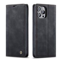 Etui cuir à Rabat noir pour iphone 11 pro (Max)