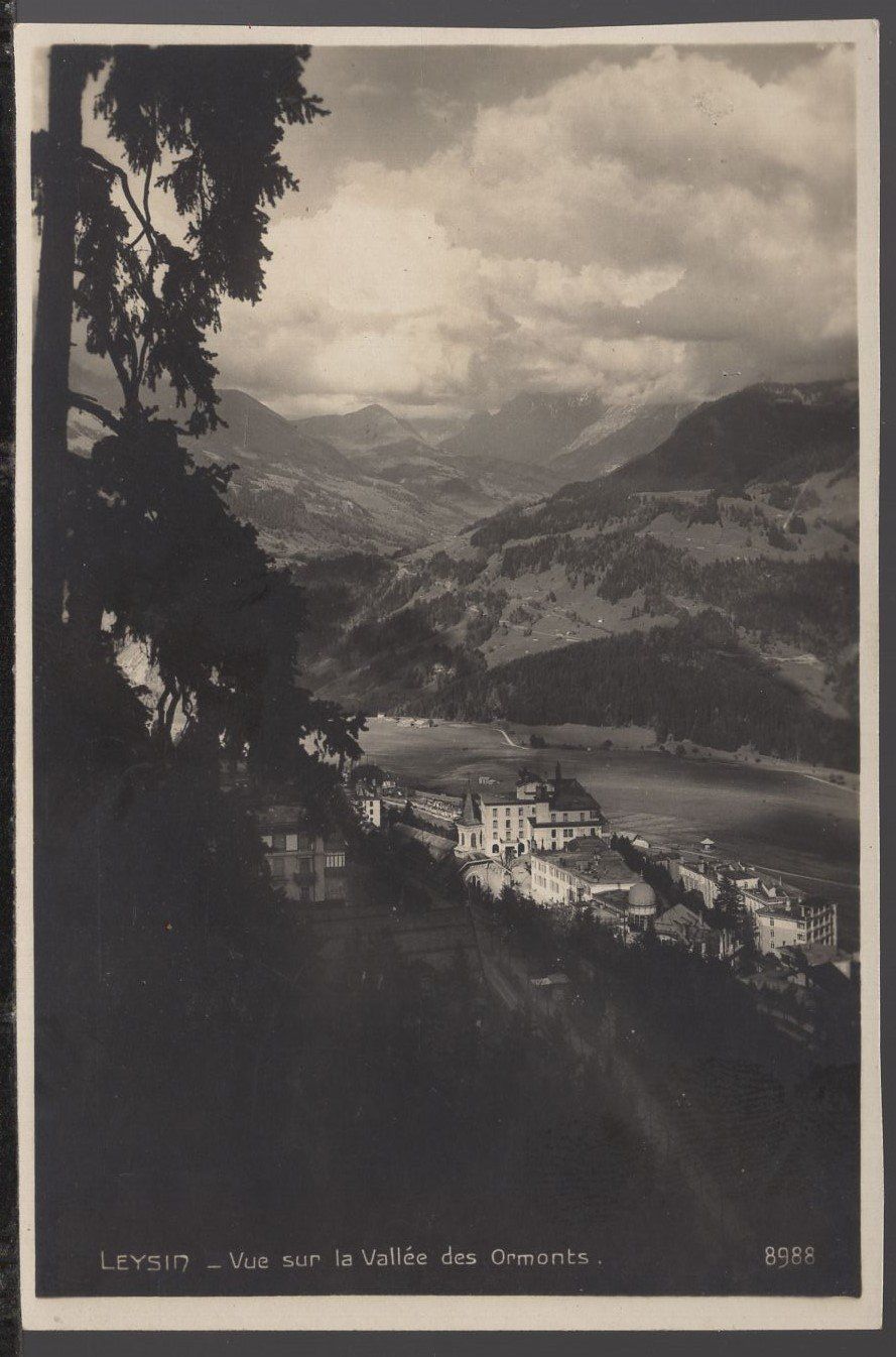 Ansichtskarten: Leysin  -  Vue sur la Vallée des Ormonts – Gebraucht aus Aarau von kufi44