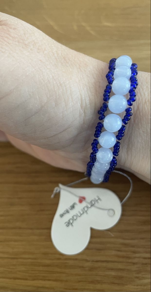 Bracciali & Braccialetti: Handgemachtes Armband, blau/schwarz – Usato da Dietikon venduto da Apel 1