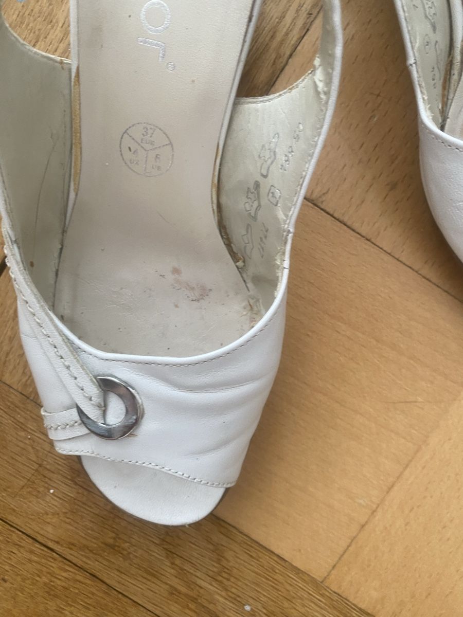 Gabor Damenschuhe: Gabor Sandalen weiss Leder Grösse 37  – Gebraucht aus Zürich von mar_zn2k 6