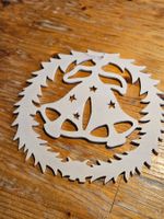 Holz Deko-Kranz mit Glocken,Weihnachtsdeko, Durchmesser 20cm