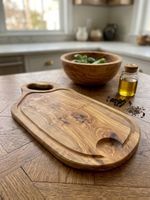 Handgemachtes Servierbrett aus Olivenholz – neu
