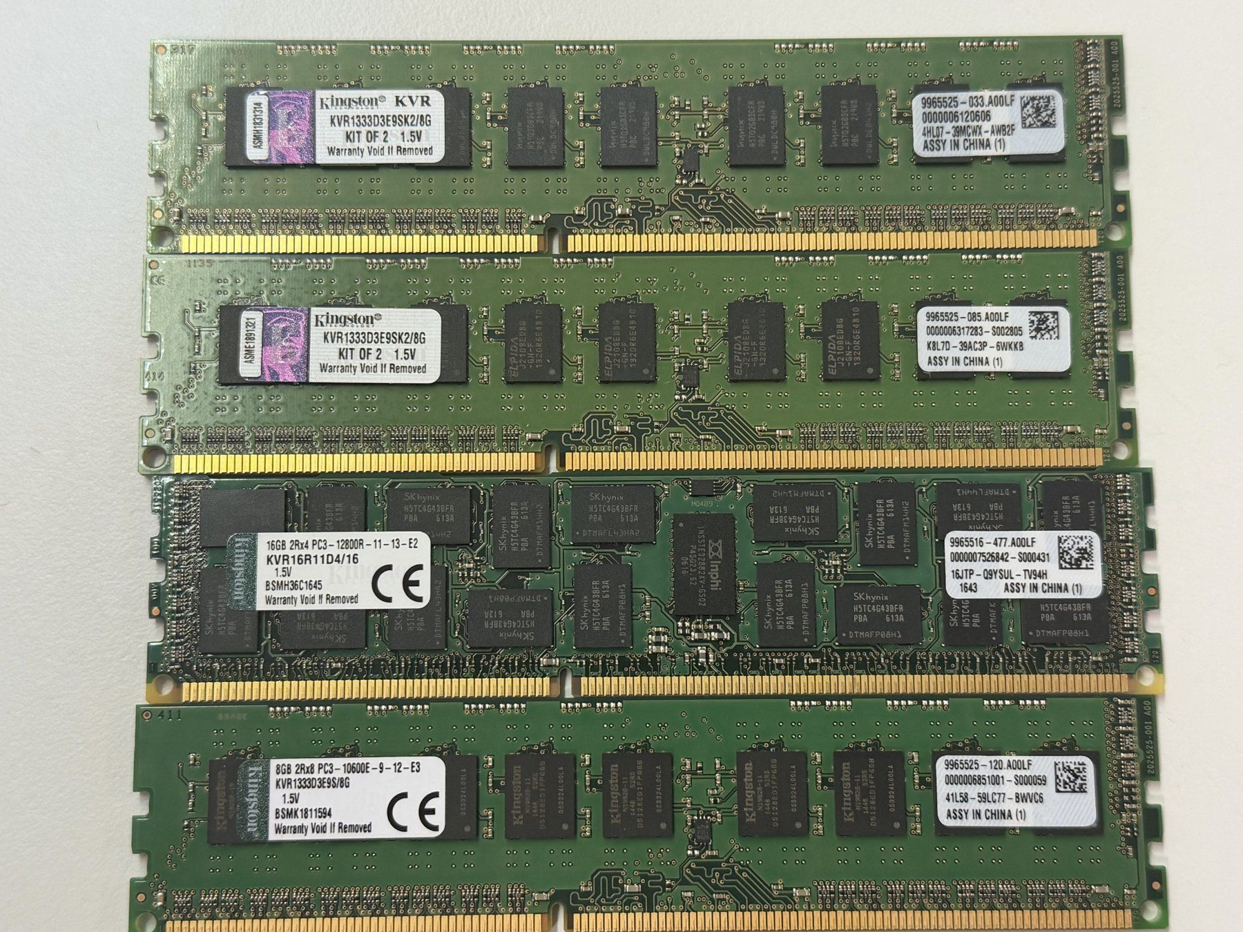 Memoria / RAM: Server-RAM Bundle DDR3 / DDR3L ECC — 57 Module Total 680GB – Usato da Pratteln venduto da HMW-Solutions