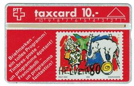 Taxcard P-21 (S021.c) 210E Zirkus Knie 30'000