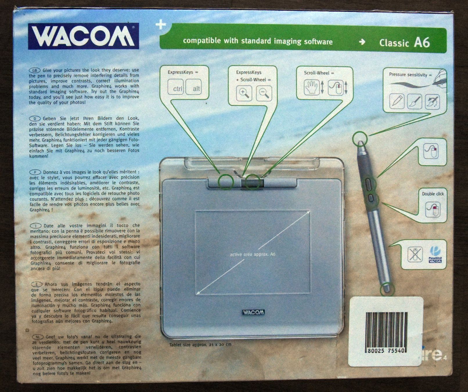 PC: Wacom graphire 4 A6 – Usato da Künten venduto da Arktisde 1
