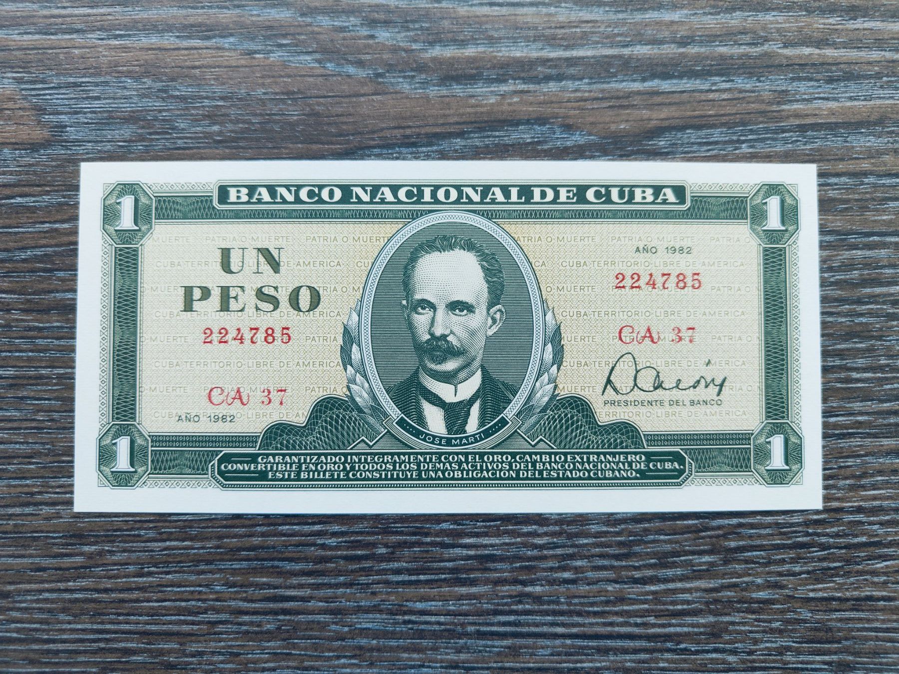 Banknoten: Kuba 1 Peso 1982, unc. !!!!! – Neu (gemäss Beschreibung) aus Flaach von Lonzo99