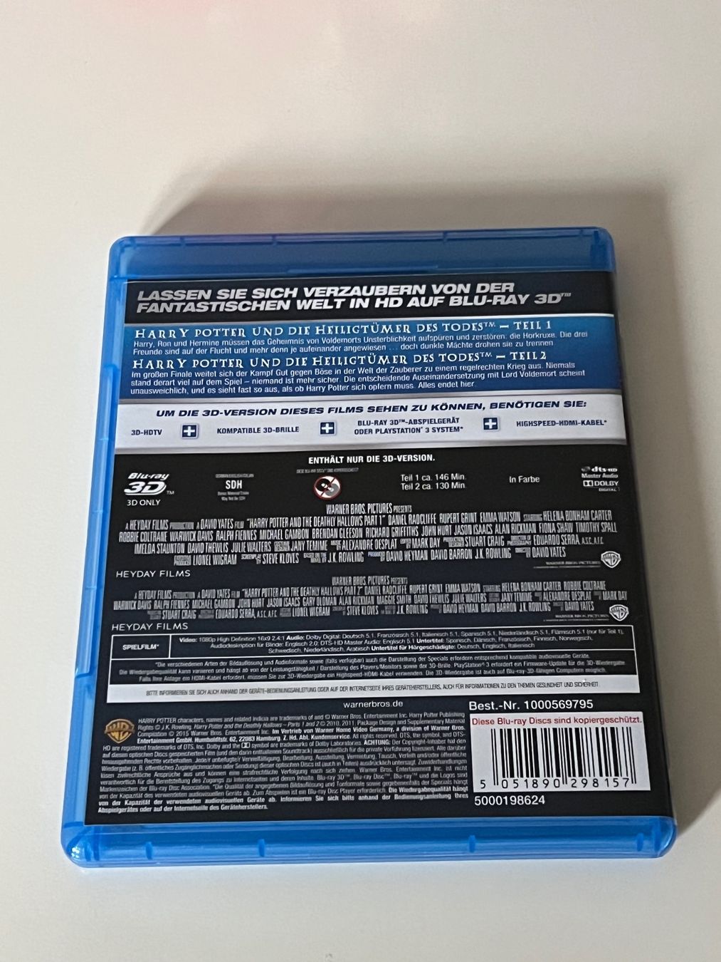 Alle DVDs: Harry Potter 3D - Heiligtümer des Todes Teil 1&2 Blu-ray – Neu (gemäss Beschreibung) aus Altstätten SG von sheamus 1