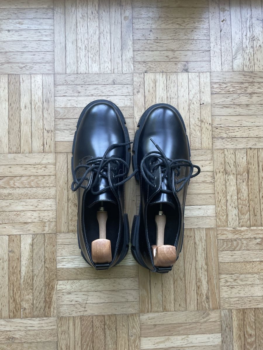 Scarpe da uomo: Schwarze Lederschuhe – Nuovo (secondo la descrizione) da Flüh venduto da thomasson1988 2