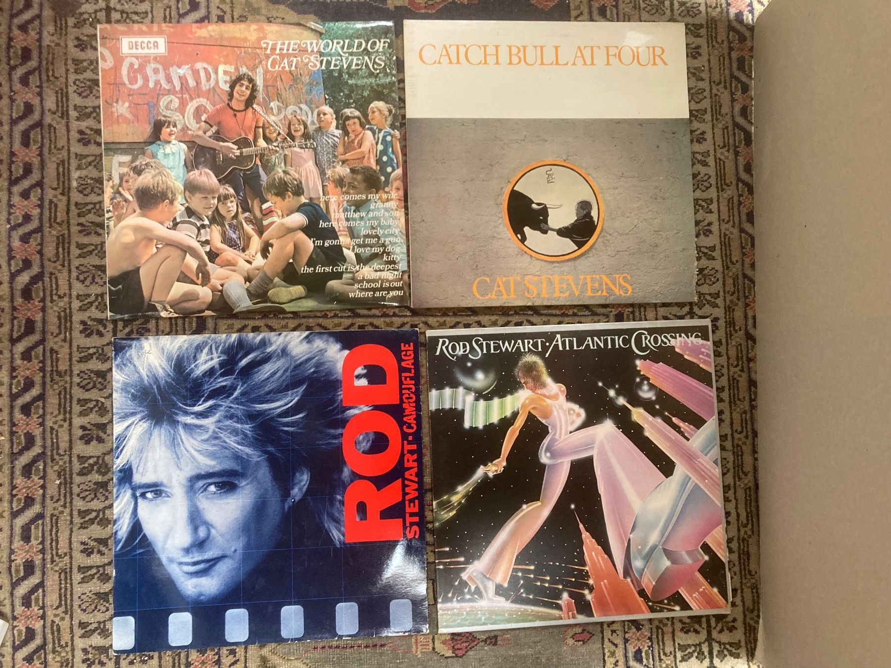 Dischi in vinile: Rod Stewart , Cat Stevens : 4 Lp's = 1 Preis – Usato da zürich venduto da papalapa