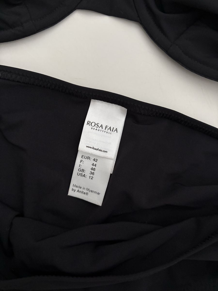 Costumi da bagno & Bikini: Schwarzer Bikini, Rosa Faia, Gr. 42/E, neuwertig! – Usato da Stettfurt venduto da rebella 1
