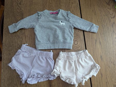 Baby-Kleidungsset Grösse 68 – 2 Hosen & Pullover