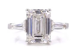 Bague de fiançailles 6,54 carats avec diamants lab