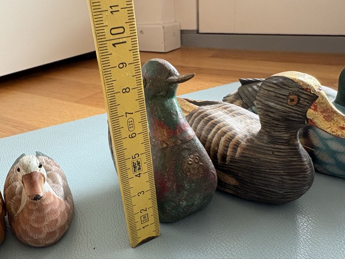 Statuette: Drei Enten, Holzfiguren, plus 2 Gratis – Usato da Uster venduto da ustemer 3