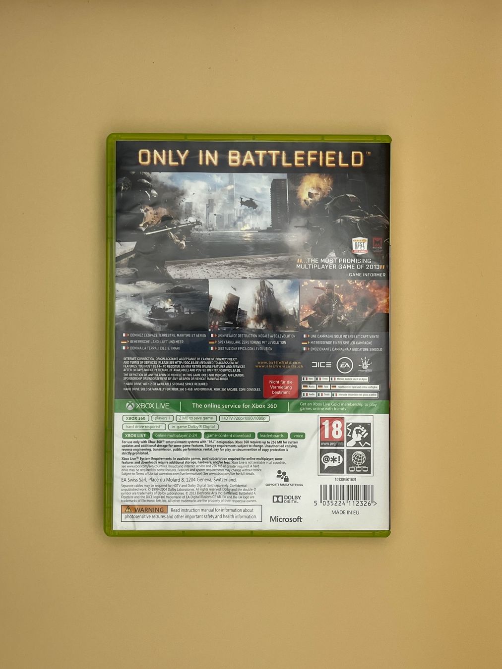 Microsoft Giochi: XBOX 360 / Battlefield 4 – Usato da Kölliken venduto da sergesellsretro 1