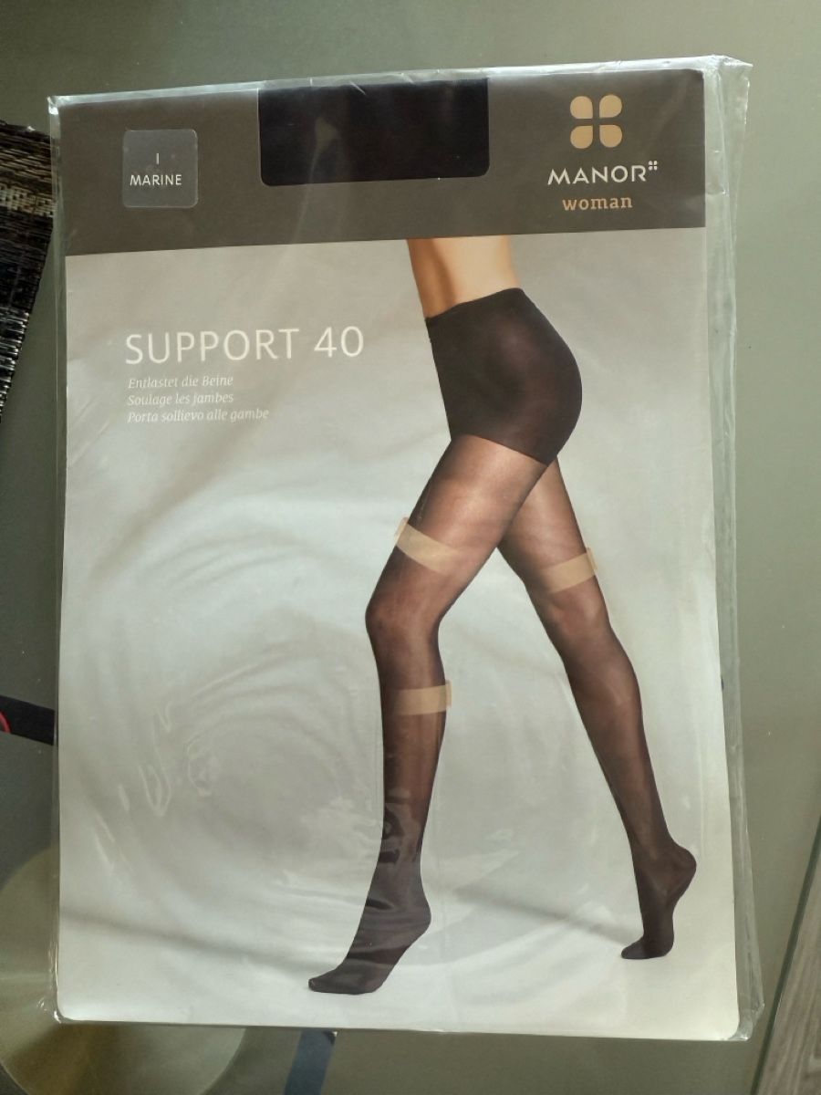 Manor Calze & Collant: Manor Support 40 Strumpfhose Grösse I Marine Neu – Nuovo e nell'imballaggio originale da Tagelswangen venduto da Chaeli2424