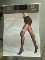 Manor Support 40 Strumpfhose Grösse I Marine Neu
