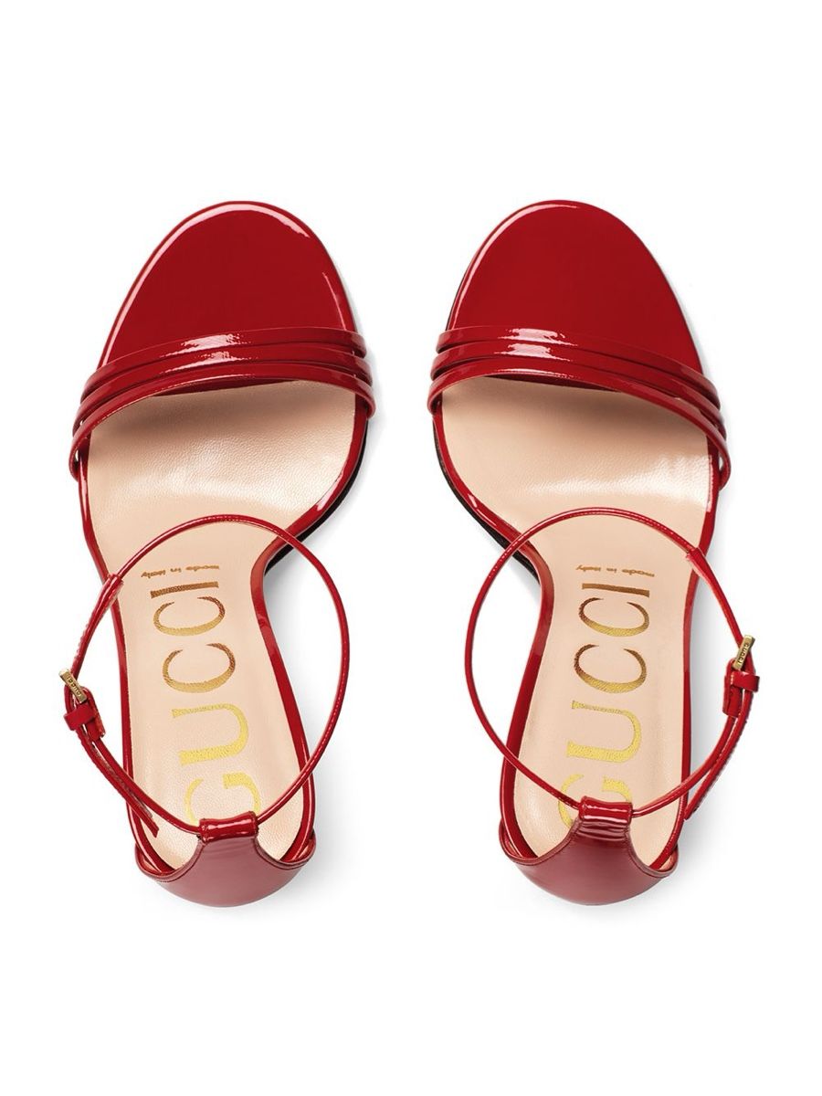 Gucci Damenschuhe: GUCCI VERNICE CRYSTAL HIBISCUS RED Size:40 – Neu (gemäss Beschreibung) aus Lausanne von Nat_Sha 5