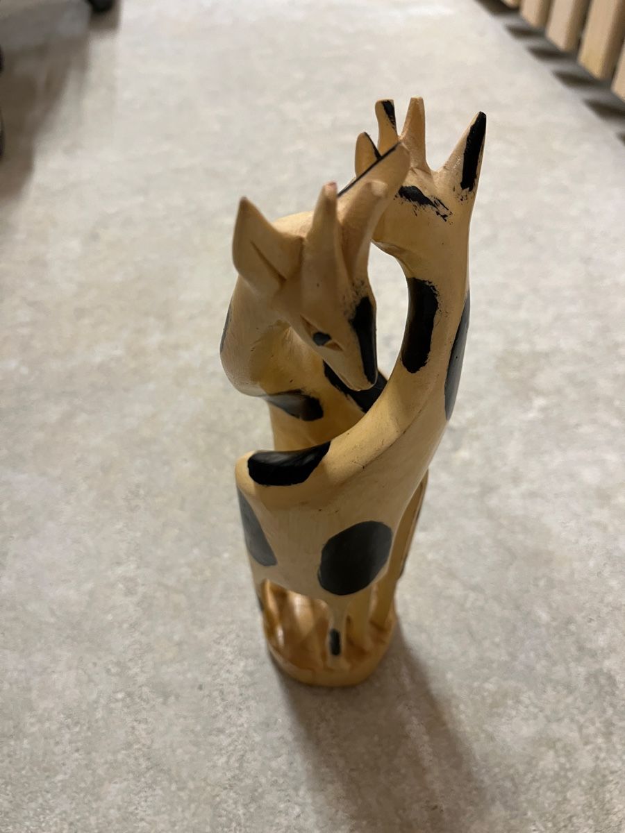Statuette: Holzgiraffe - handgefertigt – Usato da Fribourg venduto da RafaelFilliger 4