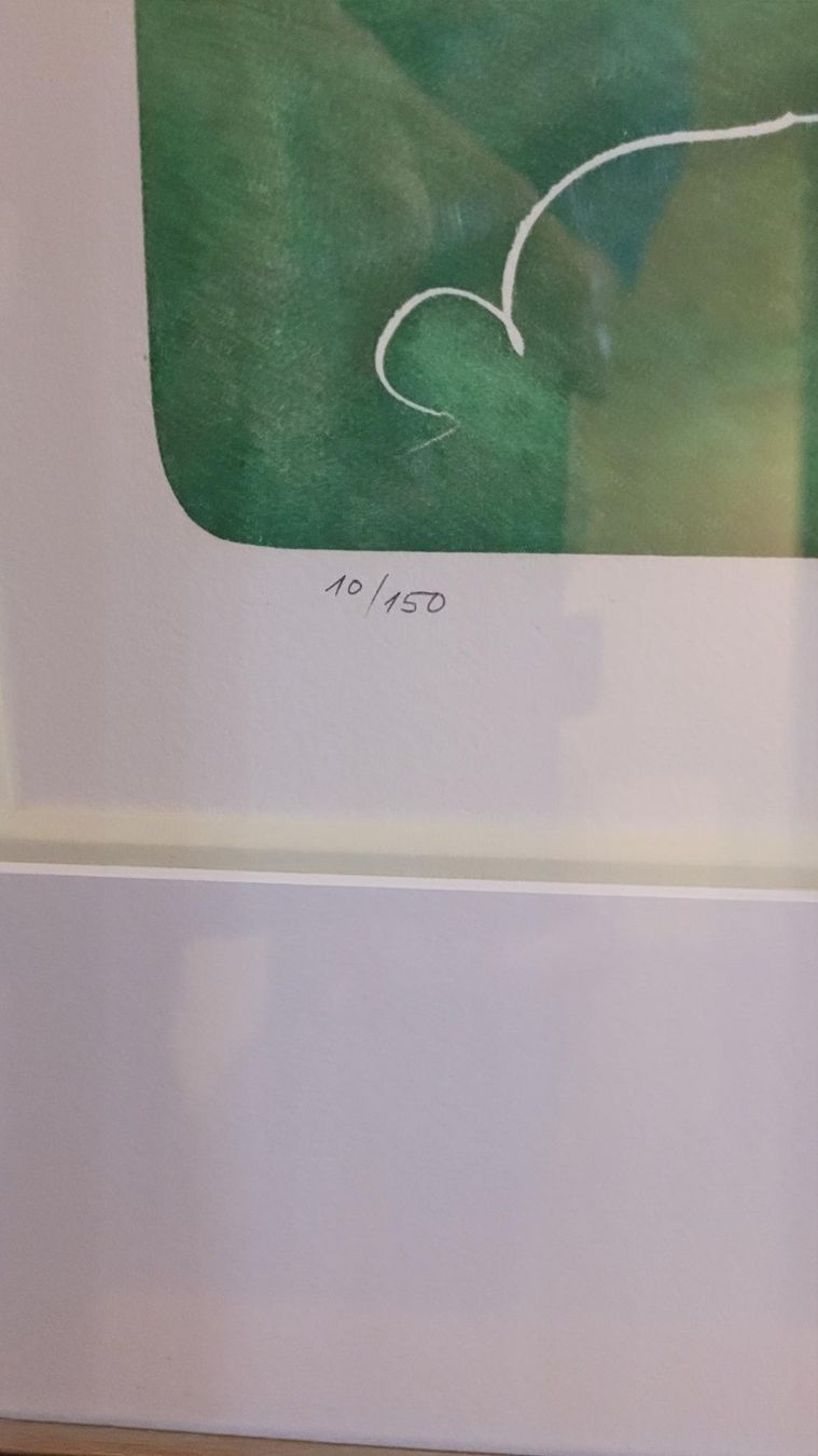 Grafica & Litografie: ** ERNI HANS, "Erwartung", Lithographie ** – Usato da Luzern venduto da Luzern1 4
