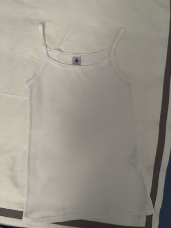 2 canotte 100% cotone bianche Petit bateau