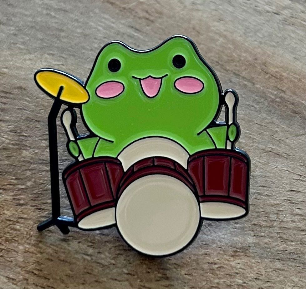 Plaquettes & Badges: Pin Frosch Schlagzeug – Neuf avec emballage d'origine à Geneve par vane267