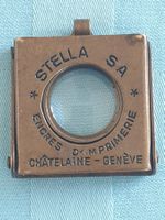 Alter Fadenzähler Lupe Messing Stella SA Genève