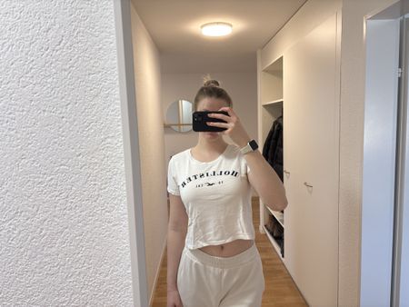 Hollister T-Shirt, Weiss, Gr. S