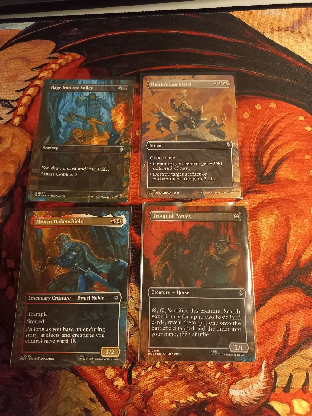 Magic The Gathering Sammelbilder & Trading cards: MTG The Hobbit Borderless Cards lot – Gebraucht aus Monteggio von Ta-Da