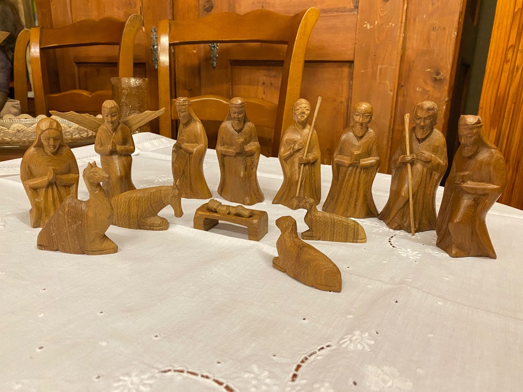 Tutte le decorazioni: 13 Krippenfiguren aus Holz - 12 cm hoch – Usato da Gränichen venduto da onkel_xxl 3