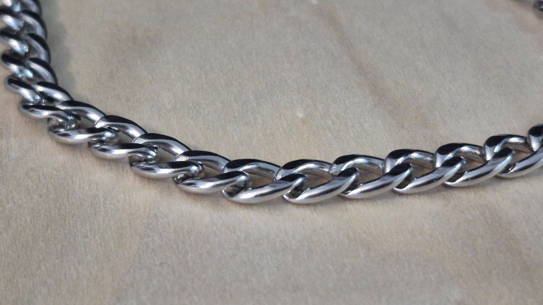 Bracelets: Bracciale uomo argento catena maglia – Neuf (Voir description) à Giubiasco par Stefaniav 4