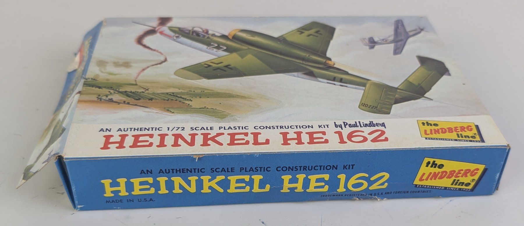 Kit di modellismo & Modellini statici: 1965 Lindberg 1/72 Scale Heinkel HE 162 Model Kit – Nuovo (secondo la descrizione) da Zürich venduto da 1.Simon 1