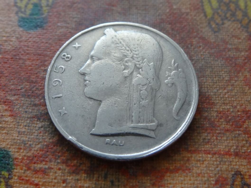 Tutti le monete: BELGIQUE  5  Francs  1958 – Usato da Romanel-sur-Lausanne venduto da Swift13