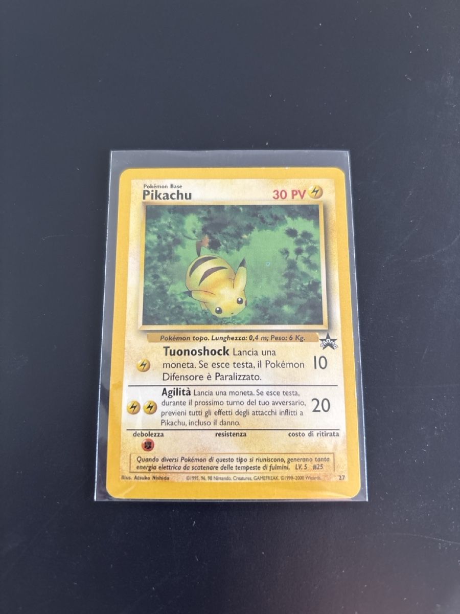 Pokémon Carte collezionabili: Pokémon Pikachu Promo 27 Black Star Promo Ab 1! – Usato da Caslano venduto da Luke_