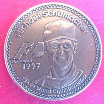 Medaglie: Ralf & Michael Schumacher - Autorennfahrer – Nuovo e nell'imballaggio originale da Luzern venduto da Horoskop1 6