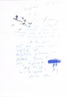 Eva Aeppli 1925-2015 CH-Künstlerin Autogramm Brief Zeichnung