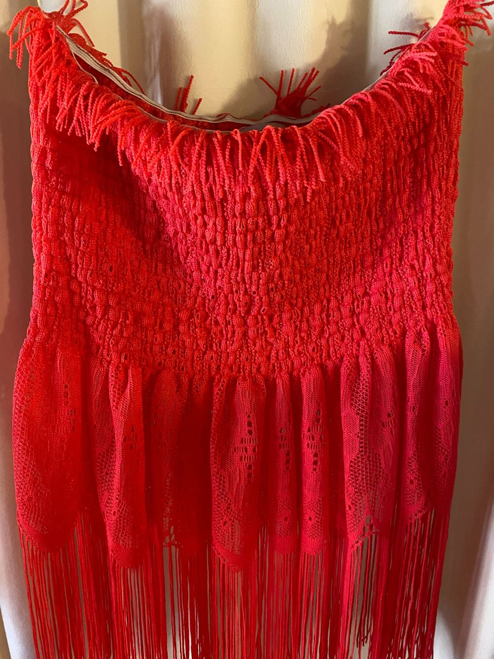 Vestiti: SOMMER KLEID MIT FRANSEN-DAMEN,ROT – Nuovo e nell'imballaggio originale da Meienried venduto da ManuelaBoutique 6