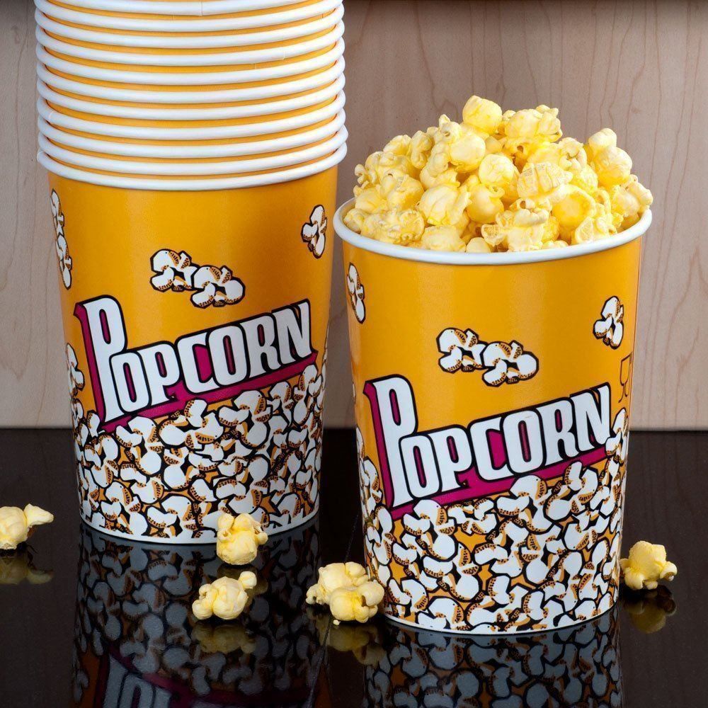 Cibi & Specialità: POPCORN BECHERE BOX 1360ML 46OZ 500Stück – Nuovo e nell'imballaggio originale da Tesserete venduto da Happyair-Schweiz