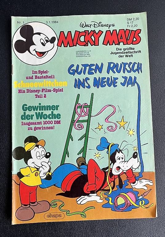 Comics: Micky Maus Heft Nr. 1/1984 – Gebraucht aus Bern von daskannweg