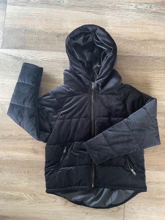 ONLY Samt Steppjacke Gr. XS schwarz