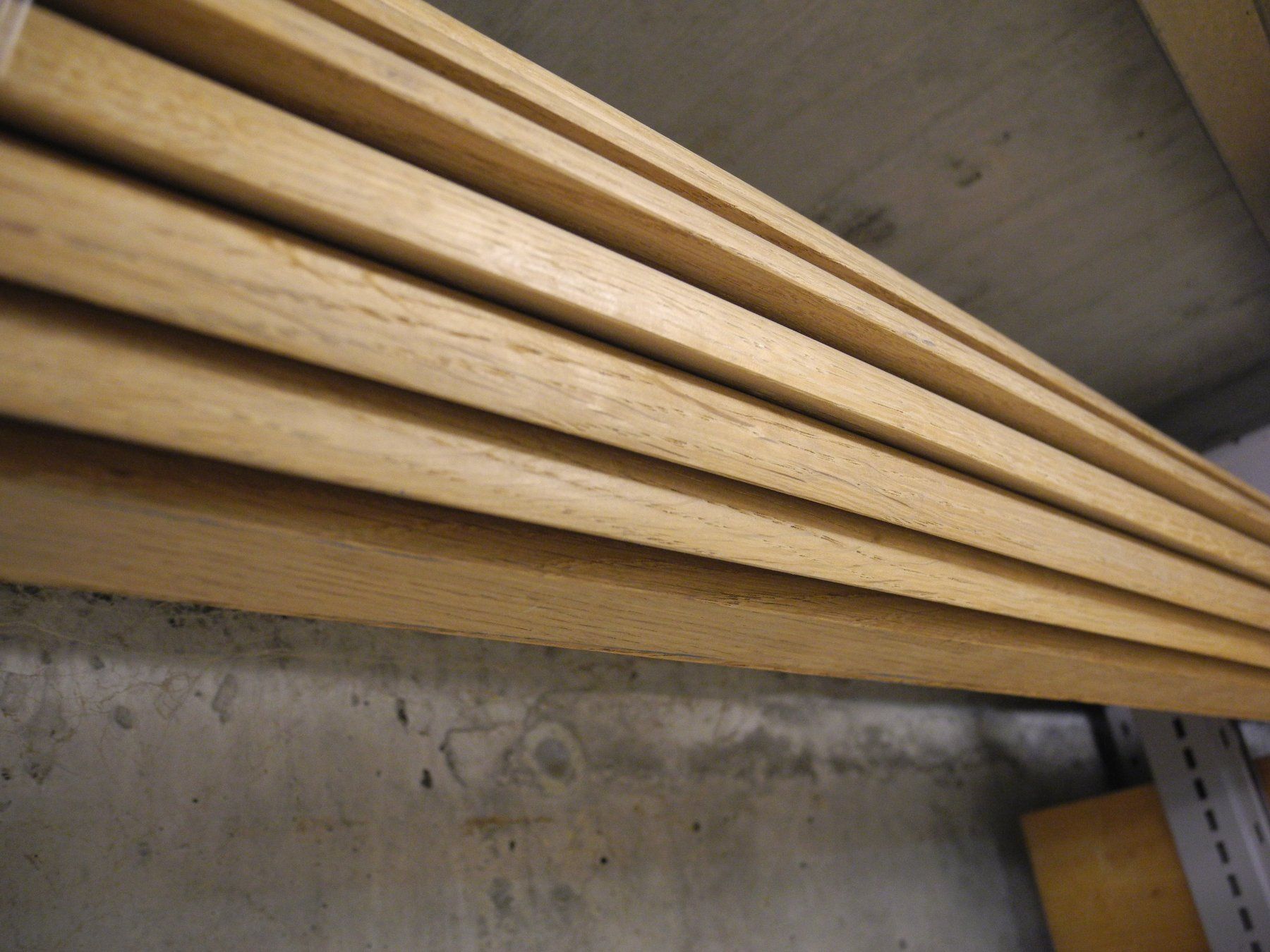 Articoli in legno: Leisten halbrund 30/15mm Eiche – Nuovo (secondo la descrizione) da Worb venduto da kebe01