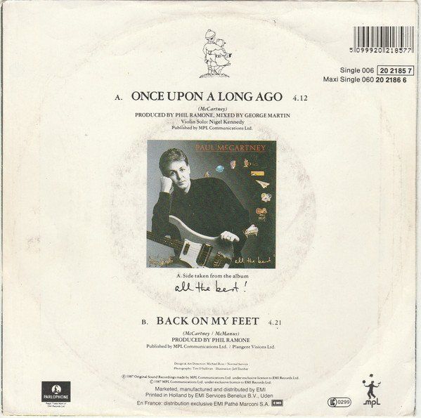 Vinyles: McCartney Paul: Once Upon A Long Ago 7" – D'occasion à Steinhausen par Vilivinili 1