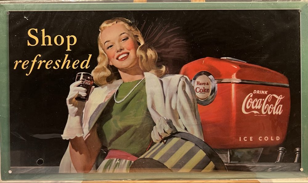 Chapeau/casquette Vintage Chauffeur Livraison Coca-Cola - Années 50/60 - Rayé - Pièce Collector