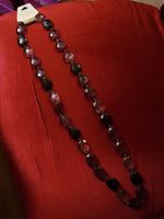 Kette aus facettierten ovalen Beads
