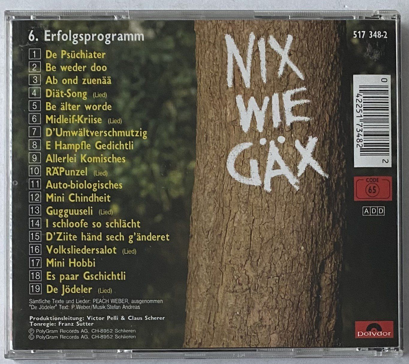 CD: Peach Weber, Nix Wie Gäx – Usato da Flums venduto da Asquillo 1