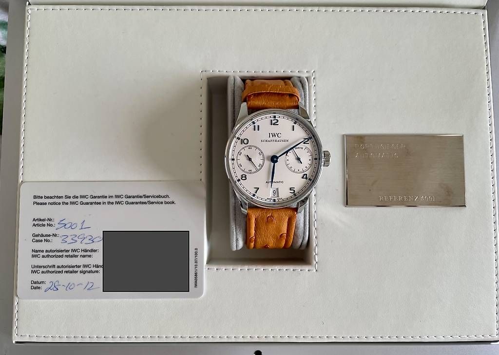 Orologi: IWC Portugieser 7 days – Usato da Lausanne venduto da rsr911